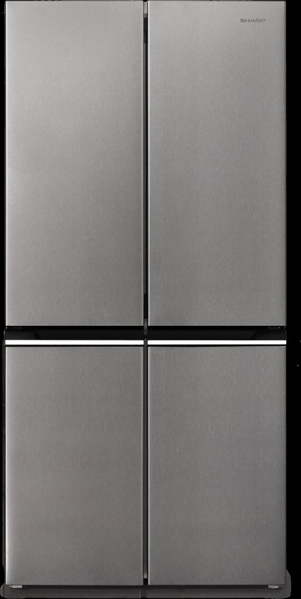 Sharp SJNFA15IMXPDEU- Amerikaanse Koelkast - 4 deurs - energie label D - Advanced No Frost - zilver