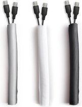 Multibrackets - Universal Kabelsok Self Wrapping 25mm-25m - zwart - Flexibele kabelslang/kabelkous
