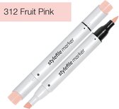 Stylefile Marker Brush - Fruit Pink - Hoge kwaliteit twin tip marker met brushpunt