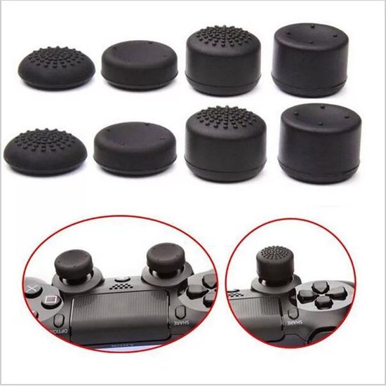 LOUZIR Controller cap set – PS4 controller Thumb grips – 8 stuks