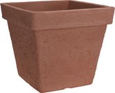 Nampook Bloempot Classic Square 40 X 35 Cm Kunststof Bruin