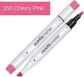 Stylefile Marker Brush - Cherry Pink - Hoge kwaliteit twin tip marker met brushpunt
