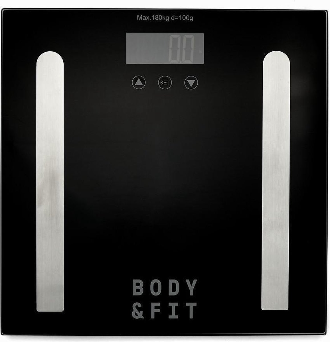 Body & Fit Weegschaal - Meet o.a. vetpercentage & vochtgehalte - Grijs |  bol.com