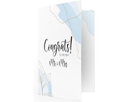 THNX - Muziekwenskaart met eigen geluid - Felicitatie huwelijk - Wenskaart met muziek - Getrouwd - Congrats