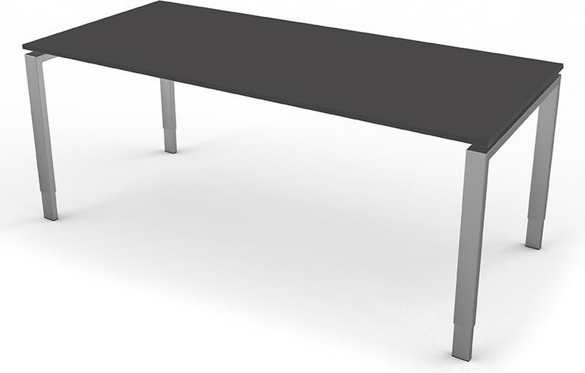 Eettafel Beta 180cm antraciet hoogte verstelbaar