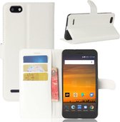 ZTE Blade Force / N9517 Litchi Texture horizontale flip lederen tas met houder & kaartsleuven & portemonnee (wit)