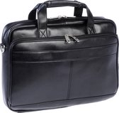 Cristo Business - Business tas (PU), 1 compartiment, 1 pocket met rits - zwart