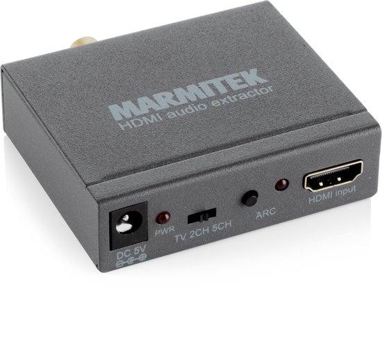 Bounty gespannen biologie Marmitek - Audiokabel - HDMI audio extractor met ARC - 4K | bol.com