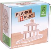 Planks 2 Play Houten Blokken - 90 Kleine Houten Plankjes