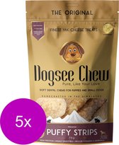 Dogsee Chew Puffy Strips - Hondensnacks - 5 x Kaas 70 g
