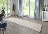 Effen loper Fineloop Comfort - beige 80x350 cm