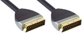 Bandridge SVL7395 SCART-kabel 5 m SCART (21-pin) Zwart, Grijs