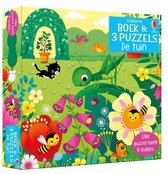 Boek & 3 Puzzels De tuin