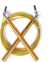 Springtouw Set Volwassenen - Crossfit jump rope - Ultimate Speedrope - goud