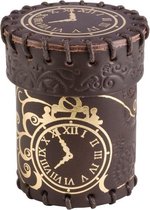 Dobbelbeker Steampunk Brown Golden Leather Dice Cup Q-Workshop