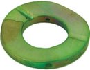 Schelp rond 23 mm groen, 12 st