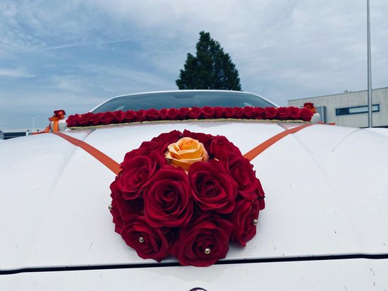 JULIETA Trouwauto Versiering Bruiloft Autodecoratie Huwelijk - Bloemen voor  op de... | bol.com