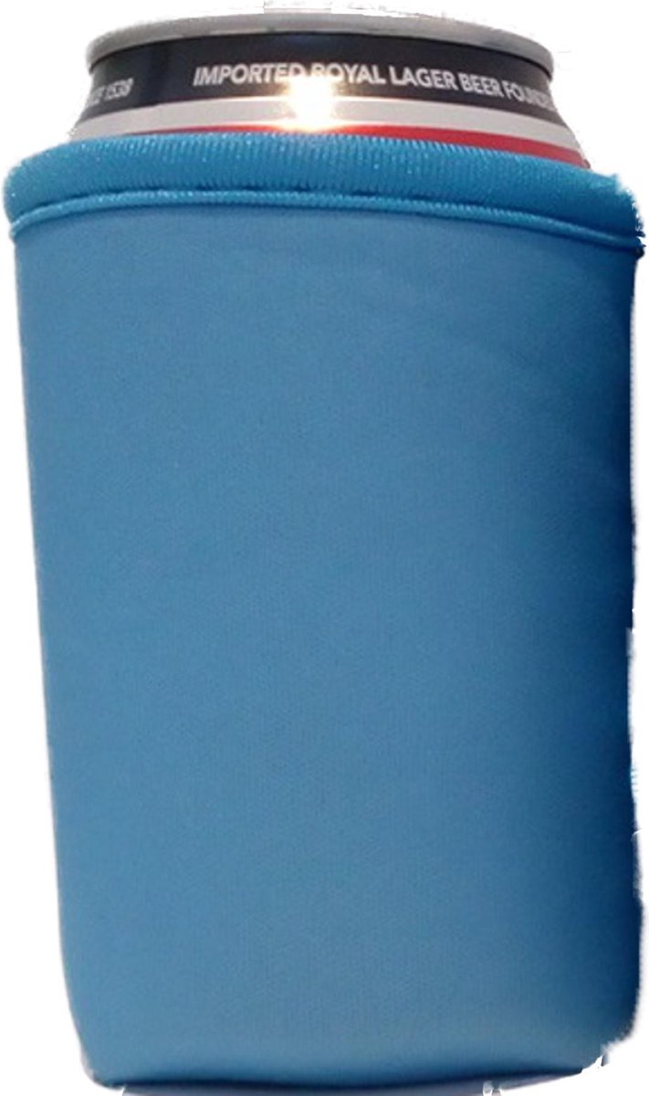 6 st. bier - frisdrank blik koelhoud hoesjes |bierblik hoesjes - Festival - Vakantie - Strand - Carnaval - Exclusief Blauw van Balvi — afbeelding 2