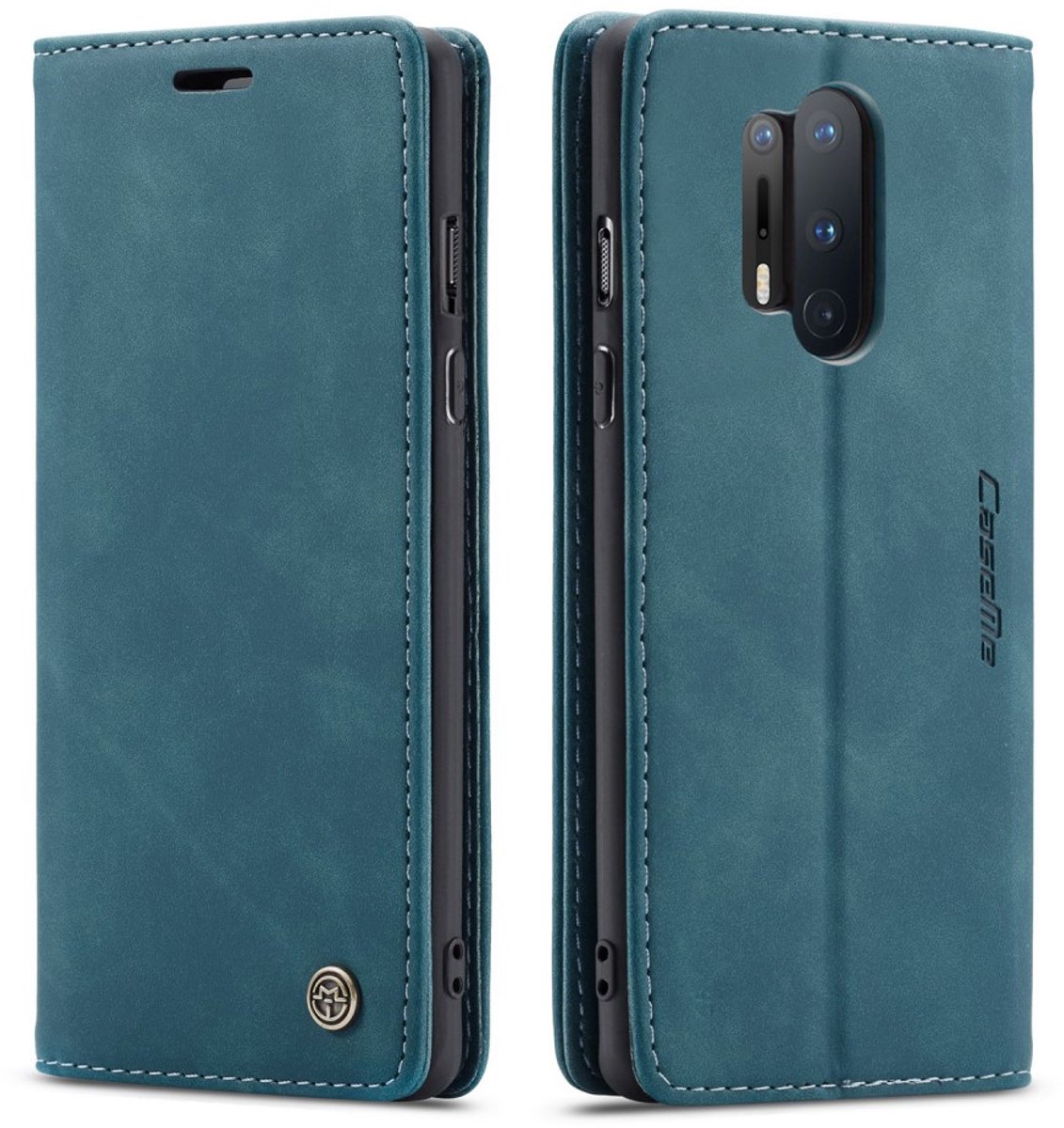 CaseMe Book Case - Geschikt voor OnePlus 8 Pro Hoesje - Groen