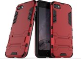 Coverup Armor Kickstand Back Cover - Geschikt voor iPhone SE (2022/2020), iPhone 8 / 7 Hoesje - Rood