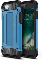 Armor Hybrid Back Cover - iPhone SE (2020 / 2022) Hoesje - Lichtblauw