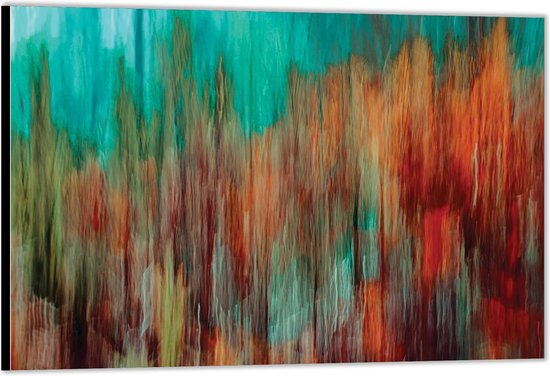 Dibond –Abstracte vegen– 120x80 Foto op Aluminium (Met Ophangsysteem)