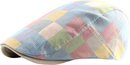 Flat Cap Multicolor Roze - Duckbill - Trendy Platte Pet - Pastel