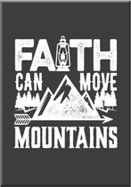 Cadeaubord kunststof A4 - Faith can move mountains