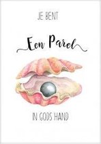 Kaart - A6 - 10x15cm - Met envelop - Je bent een parel in Gods hand - Christelijke kaart - 12 stuks