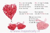 Kinderkaart - A6 - 10x15cm - Met envelop - Kom in mijn hart - Christelijke kaart - Majestic Ally - 12 stuks