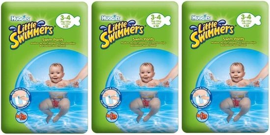 Huggies Little Swimmers Maat 3/4 (7-15 kg) - Zwemluiers - 36 Stuks