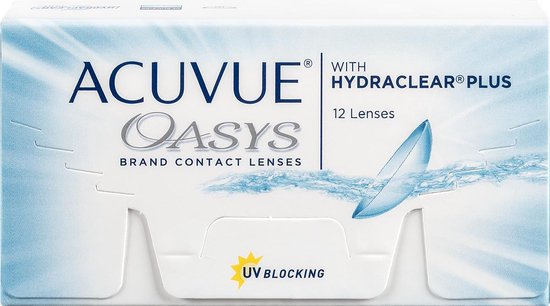 -4.25 - ACUVUE® OASYS with HYDRACLEAR® PLUS - 12 pack - Weeklenzen - BC 8.40 - Contactlenzen - Acuvue