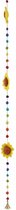 Decoratiemobiel vilt Zonnebloemen - Vilt - 166x9x4 cm - Multicolour - x - Nepal - Yokomeshi -