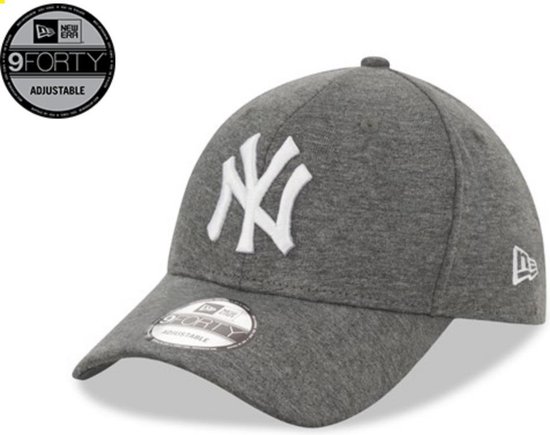 New Era Casquette 9FORTY grise en jersey New York Yankees