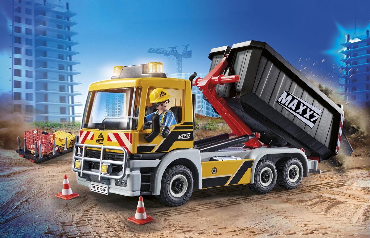 PLAYMOBIL City Action Vrachtwagen met wissellaadbak - 70444 — afbeelding 4