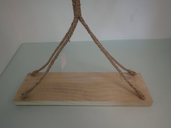 Hangplank met touw 57 x 17cm. | bol.com