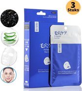 MITOMO Charcoal Gezichtsmasker - Face Mask Beauty - Valentijn Cadeautje voor Haar - Masker Gezichtsverzorging - Skincare Rituals - Huidverzorging Vrouwen - 3 Stuks