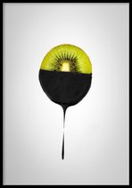 Poster Kiwi- 30x40cm met Fotolijst – Keuken Poster – Ingelijst