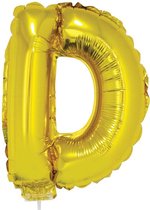 Folie ballon letter D Goud