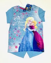 Disney Frozen Meisjes T-shirt - blauw - Maat 110 (5 jaar)
