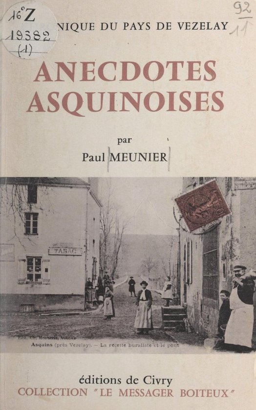 Anecdotes asquinoises - cover