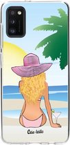 Casetastic Samsung Galaxy A41 (2020) Hoesje - Softcover Hoesje met Design - BFF Sunset Blonde Print