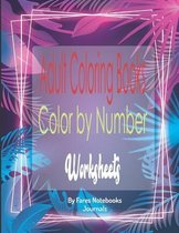 Adult Coloring Books Color by Number Worksheets