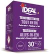 Boîte de teinture textile IDEAL violette, pour lavage en machine à 30°C et à la main.
