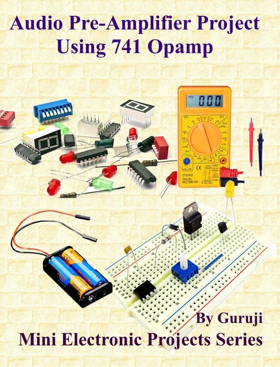 Foto: Mini electronic projects series 143 audio pre amplifier project using 741 opamp