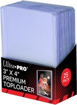 4 x Toploader 3"x4" Super Clear Premium (25pcs) (totaal 100 top loaders)