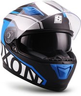 SOXON ST-1001 RACE integraal helm, motorhelm, scooterhelm ECE keurmerk, Blauw, L hoofdomtrek 59-60cm