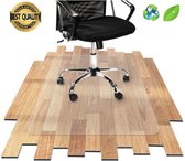 Luxergoods bureaustoelmat PVC - 90x120 cm - Vloerbeschermer - Burostoelmat - Beschermt harde vloer en vloerbedekking