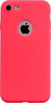 Voor iPhone 8/7 Candy Color TPU Case (rood)