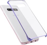 Ultradunne Transparante Plating PC Protestive Back Case voor Galaxy S10 (Paars)